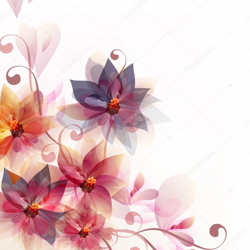 Floral Background With Flowers Stock Illustration - Download Image Now -  Flower, Illustration, Floral Pattern - iStock