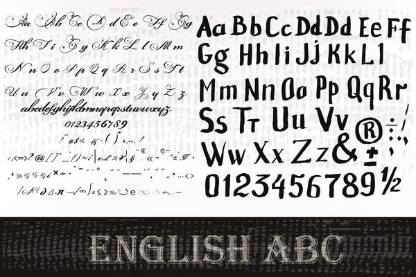 Juego de vectores de dos letras ABC para el diseño — Archivo Imágenes Vectoriales