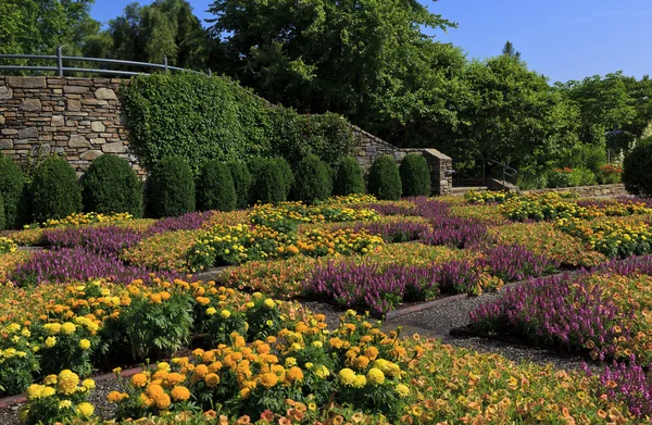 Jardim Quilt Arboreto Carolina Norte Asheville Perto Blue Ridge Parkway — Fotografia de Stock