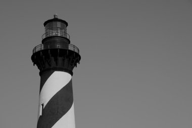 Hatteras Burnu feneri siyah beyaz