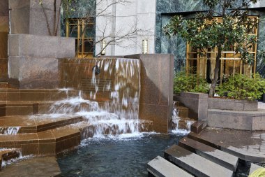 Su çeşmeleri Thomas Polk Park'ta Charlotte