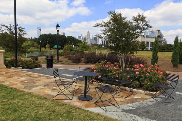 Parque do centro da cidade de Charlotte — Fotografia de Stock