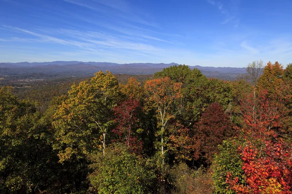 Berge Beim Sprung Von Einem Felsen Hendersonville North Carolina — Stockfoto