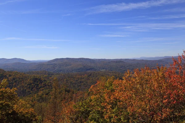 Berge Beim Sprung Von Einem Felsen Hendersonville North Carolina — Stockfoto