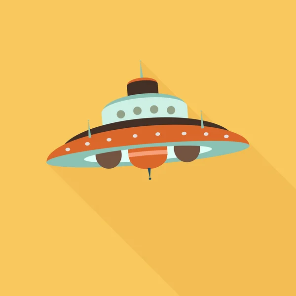 Miejsca Ufo ikona płaski — Zdjęcie stockowe
