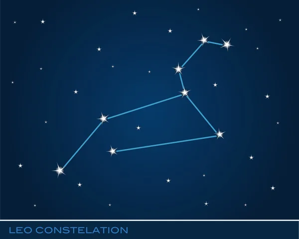 Leo constellation of stars — Stock Photo, Image