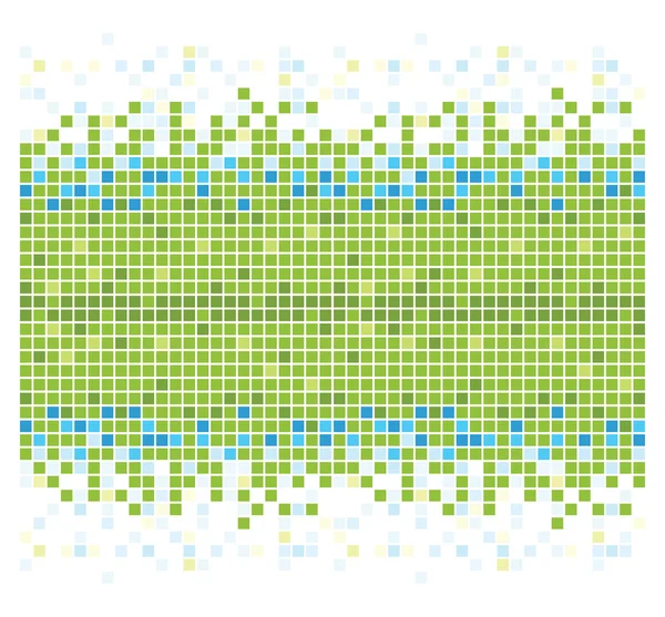 Quadrados textura em mosaico tons verdes — Fotografia de Stock