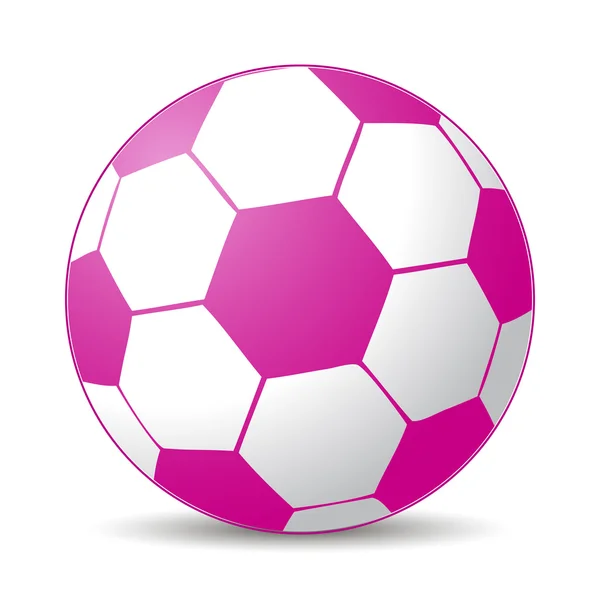 Pelota de fútbol rosa — Foto de Stock