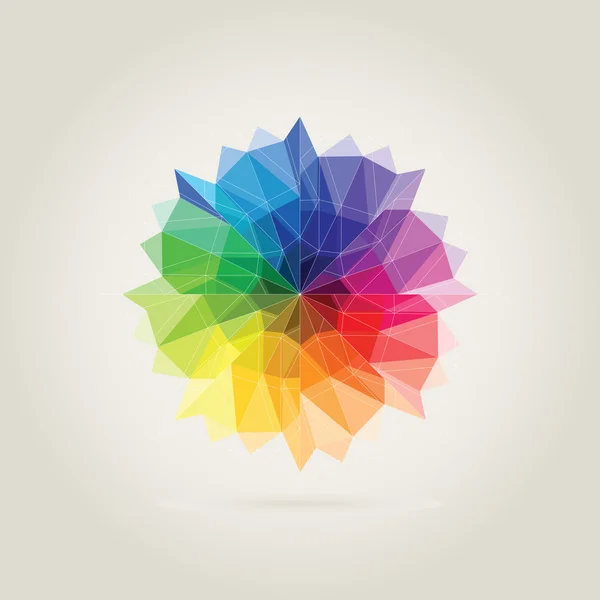 Χρώμα τροχό πολύγωνο — Φωτογραφία Αρχείου