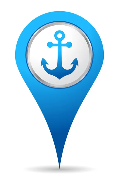 Location anchor icon — Stock Photo, Image