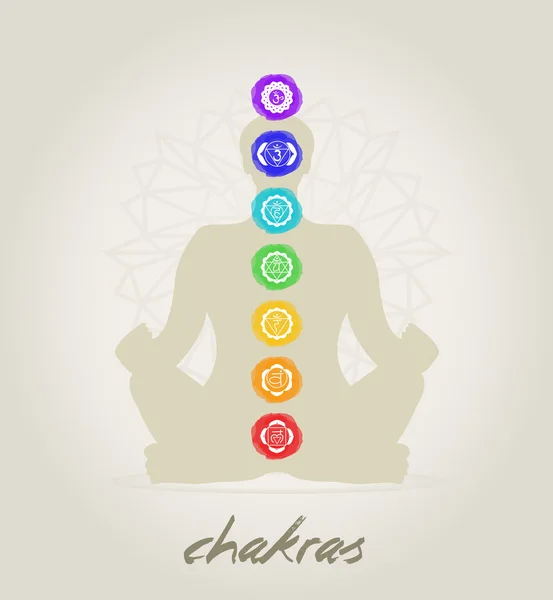 Corpo dei chakra — Foto Stock