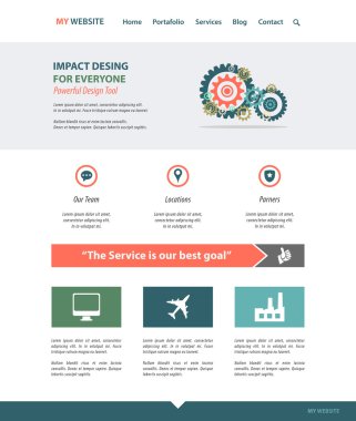 yanıt veren Web sitesi mockup