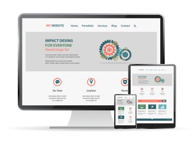 duyarlı web tasarım mockup