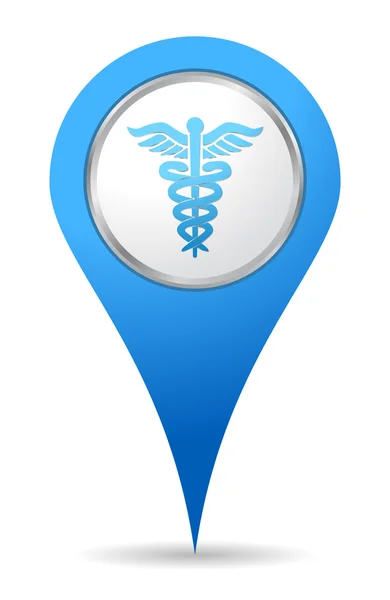 Medyczne ikona lokalizacji — Zdjęcie stockowe