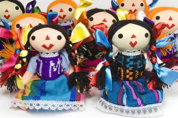 group of otomi dolls