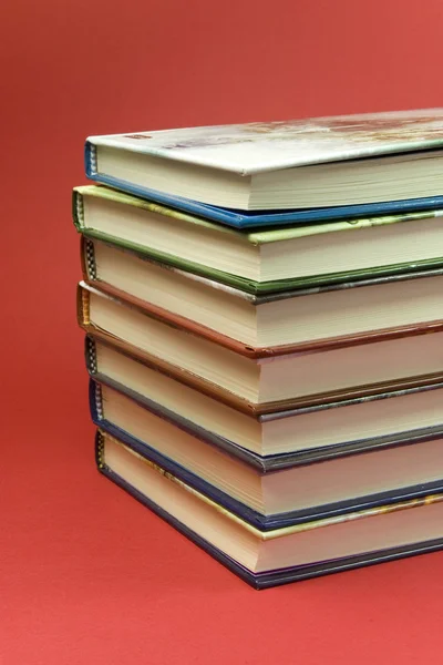 7 stack books detail — Stock Photo, Image