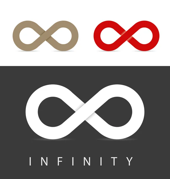 Infinity symbols set — Stock Photo, Image