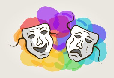 Carnaval maskesi renkler ile