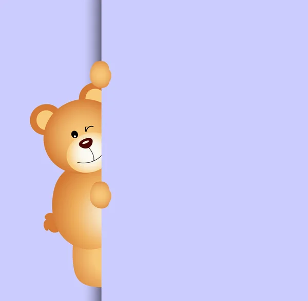 Teddybeer gluren out — Stockvector