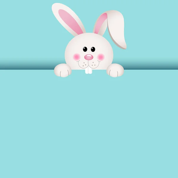 Schattige bunny gluren out — Stockvector