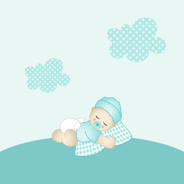 Baby boy background — Stock Vector