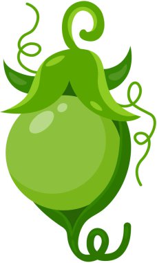 Küçük bir kabuktaki taze bezelye