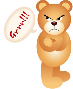 Oyuncak ayı kızgın