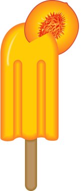 Peach Ice Cream Stick