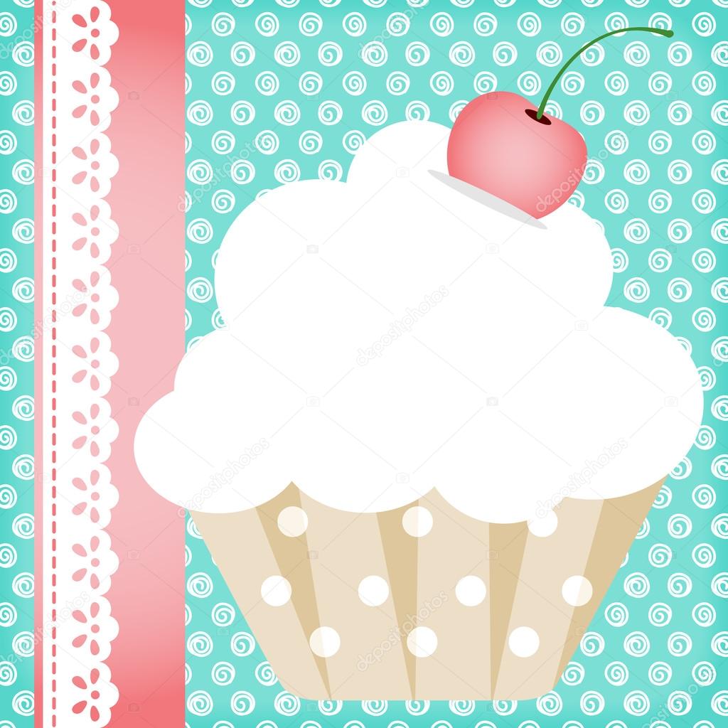 Vintage Cupcake Background Stock Vector Socris79 77589176
