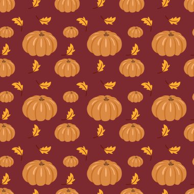 Basit Sonbahar Balkabağı ve Yapraksız Kalıp