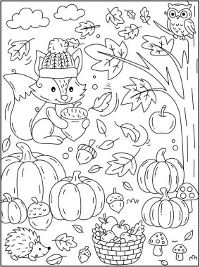 Sevimli Orman Yaratıkları Sıcak Sonbahar Sezonunu Kutluyor