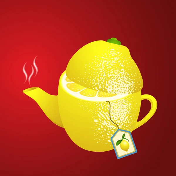 Τσάι λεμόνι κατασκευαστές σχήματος — Διανυσματικό Αρχείο