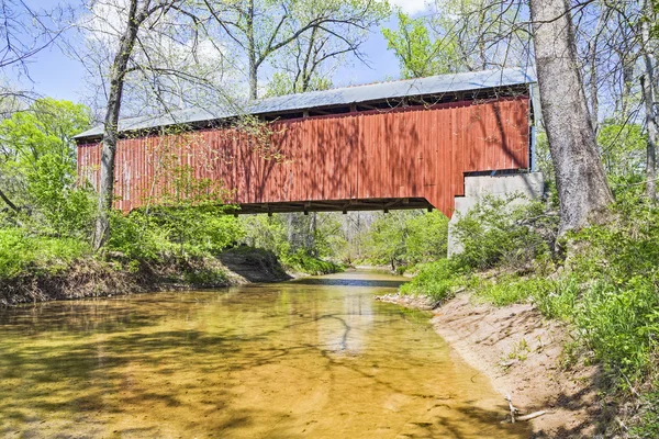 Bowsher Furt Brücke über den Mühlenbach — Stockfoto