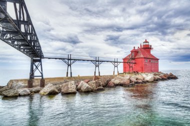 Lighthouse at Sturgeon Bay clipart