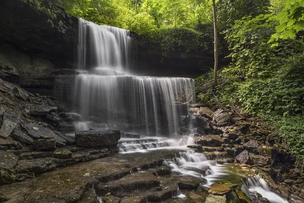 Idyllic Cascade - West Milton, Ohio — Stock Photo, Image