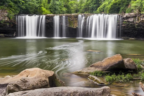 Plunging Whitewater at Ludlow Falls — Stock Photo, Image