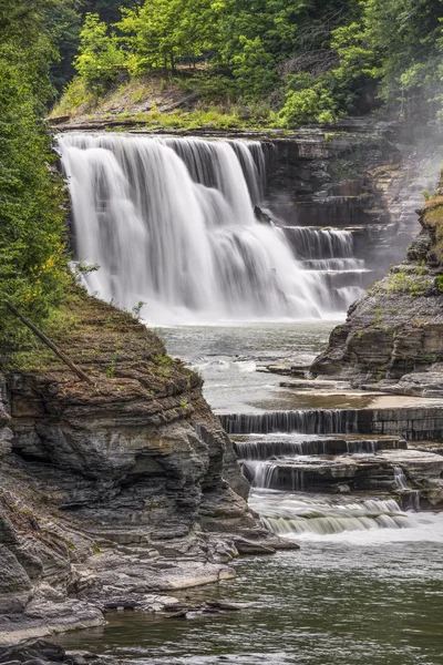 Genesee River Lower Falls at Letchworth — Stock Photo, Image