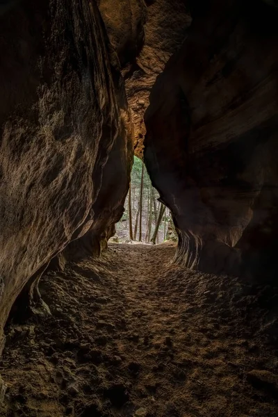 Ohio Skov Ses Fra Horse Cave Også Kendt Som Chapel - Stock-foto