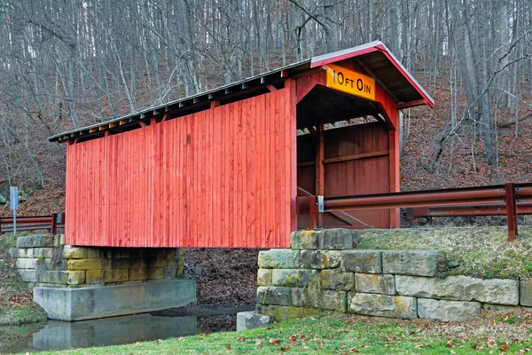 Covered Bridge at Hundred — Stock Photo, Image