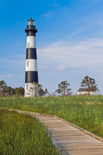 Deniz feneri ve Boardwalk — Stok fotoğraf