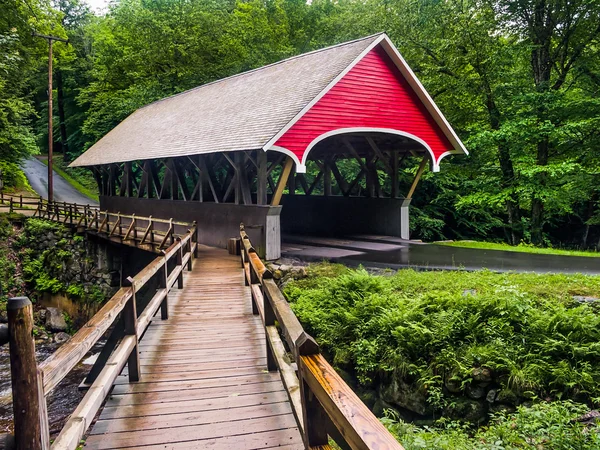 The Flume Covered Bridge — Stock Photo, Image