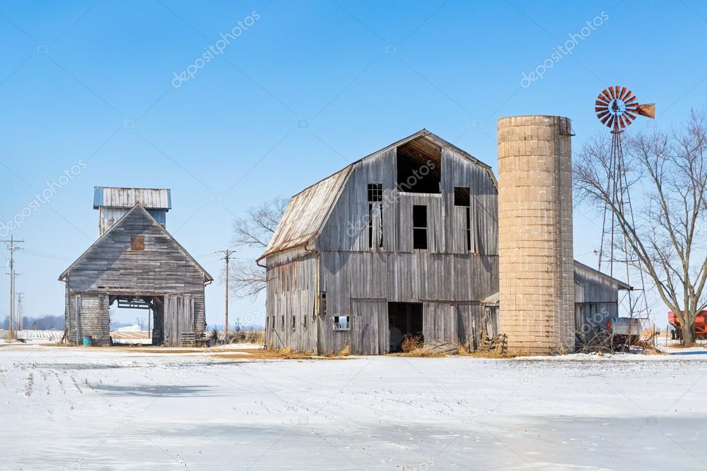 Snowy Farm Scene Stock Photo C Kennethkeifer 67267803