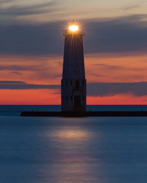 Lumière de nuit Frankfort — Photo