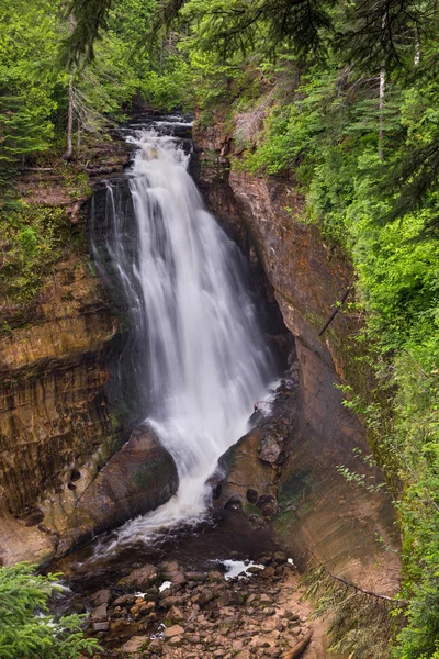 Michigan's Miners Falls — Stock Photo, Image