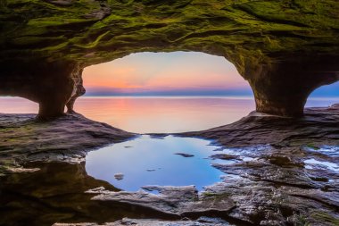 North Michigan Sea Cave clipart