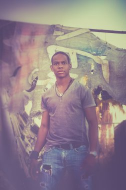 Erkek Amerikan gençlik moda fotoğraf