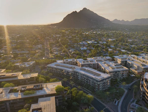 Pôr Sol Sobre Scottsdale Arizona Eua — Fotografia de Stock