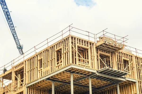 Construction on new retail store — Stock Photo, Image