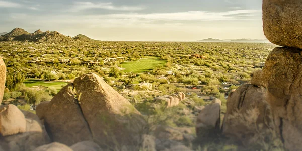 高尔夫球场斯科茨代尔，亚利桑那州，美国 — 图库照片