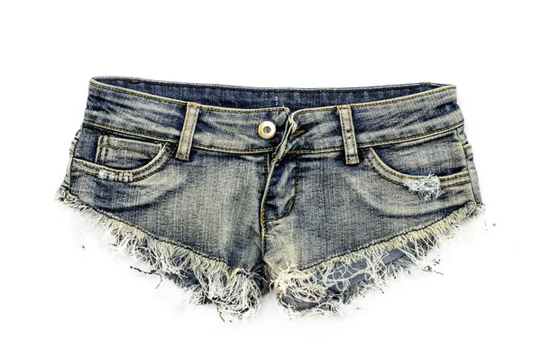Джинсовые короткие джинсовые шорты — стоковое фото